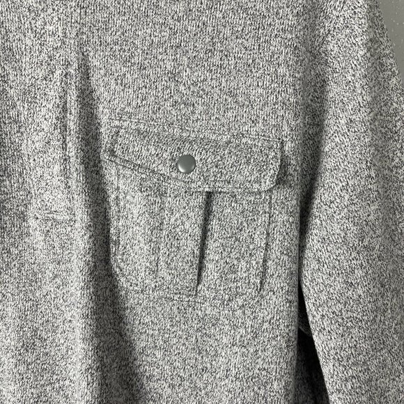 Chaps Men's Gray Heather 1/4 Zip Fleece Pullover NWT Size XXL - Picture 3 of 7